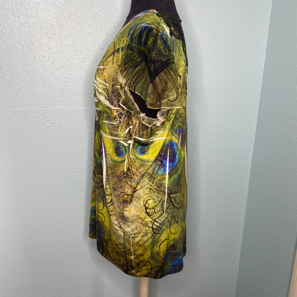 One World Green Blouse - Picture 2 of 11